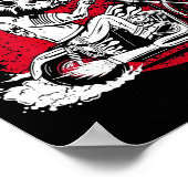 I Love Crankin' My Hog Biker (on Back) Poster (Ecke)