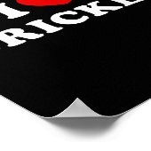 I Love Cricket  Poster (Ecke)