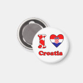 I love Croatia magnet (Vorderseite/Rückseite)