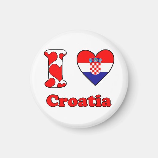 I love Croatia magnet (Vorne)