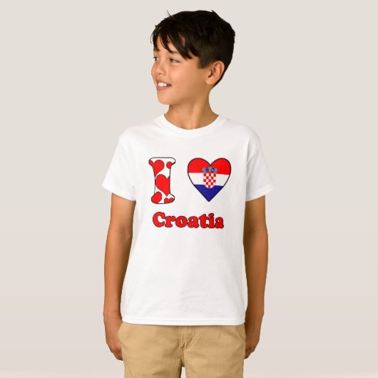 I love Croatia T-Shirt (Vorne ganz)