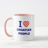 I Love Croatian People Tasse (Links)