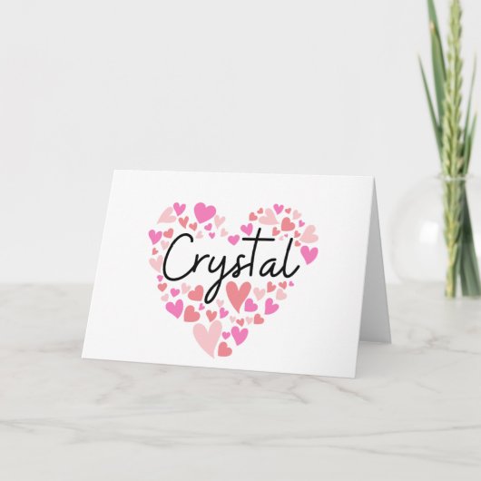 I love Crystal - hearts for Crystal (Vorderseite)