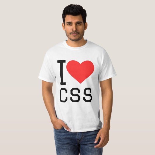 I love css T-Shirt (Vorne ganz)