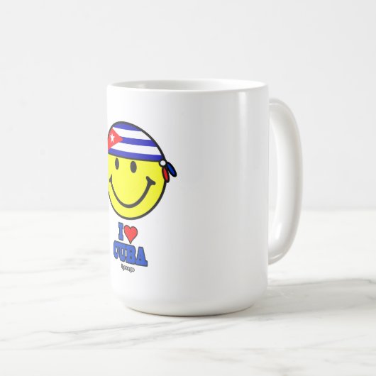 I LOVE CUBA KAFFEETASSE (VorderseiteRechts)
