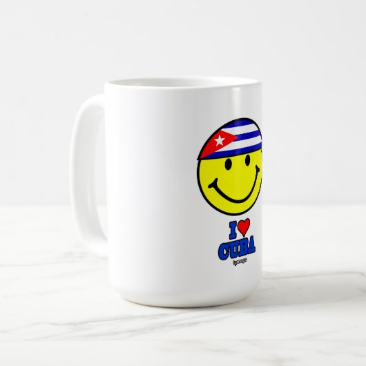 I LOVE CUBA KAFFEETASSE (Vorderseite Links)