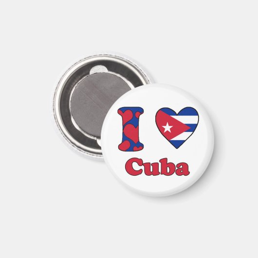 I love Cuba Magnet (Vorderseite/Rückseite)