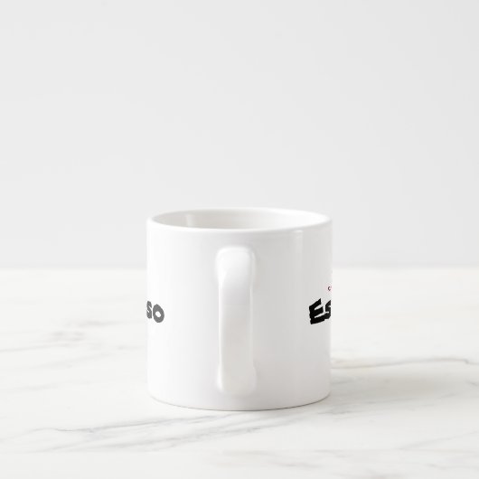 I love [customize] espressotasse (Rückseite)