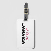 I love [customize] gepäckanhänger (Vorderseite Vertikal)