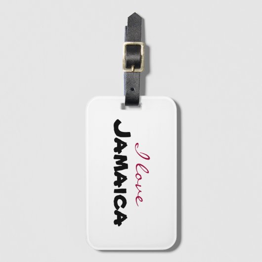 I love [customize] gepäckanhänger (Vorderseite Vertikal)