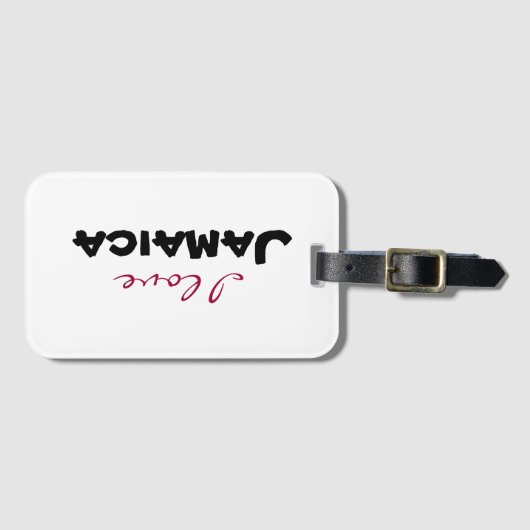 I love [customize] gepäckanhänger (Vorderseite (Horizontal))