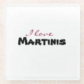 I love [customize] glasuntersetzer (Vorderseite)