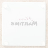 I love [customize] glasuntersetzer (Rückseite)