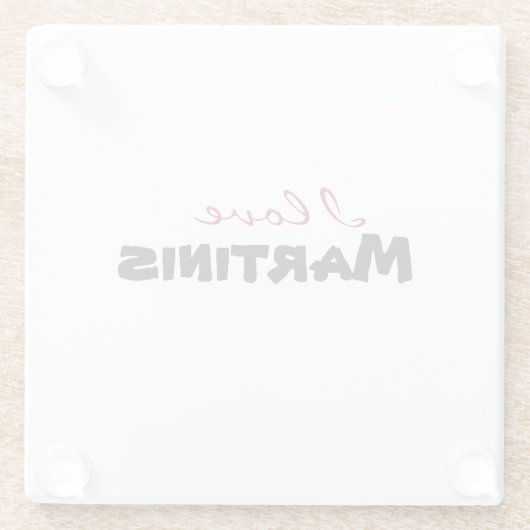 I love [customize] glasuntersetzer (Rückseite)