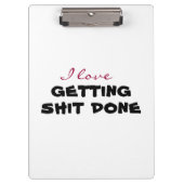 I love [customize] klemmbrett (Vorderseite)