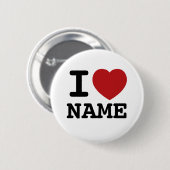 I Love Customize this! Button (Vorne & Hinten)