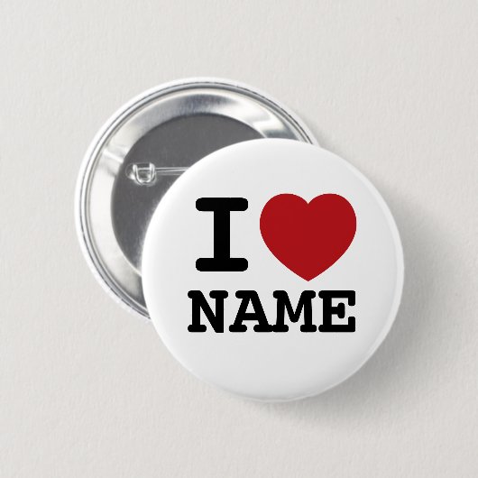 I Love Customize this! Button (Vorne & Hinten)