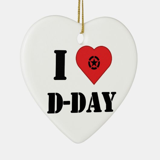 I love D-Day Keramikornament (Rechts)