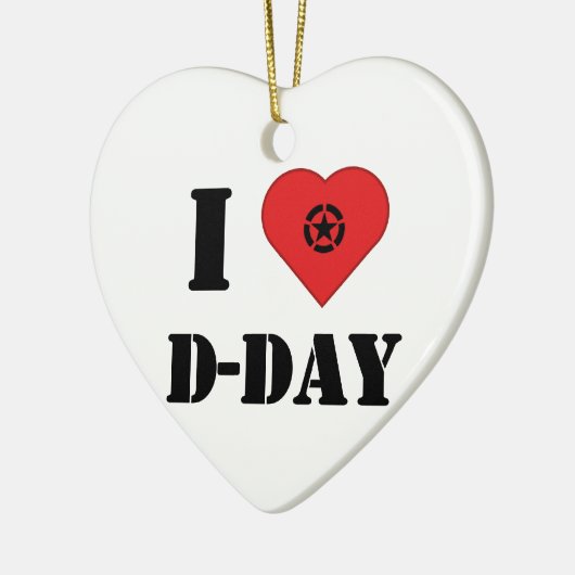 I love D-Day Keramikornament (Links)