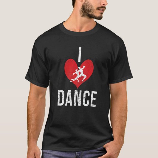 I love Dance Dancing Love Dancer T-Shirt (Vorderseite)