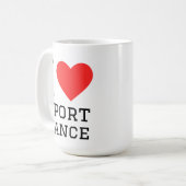 I love dance sport kaffeetasse (Vorderseite Links)