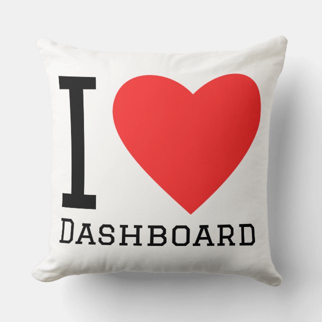 I love dashboard kissen (Vorderseite)