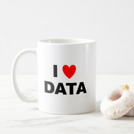 I Love Data Mug | Geek Coffee Cup Kaffeetasse