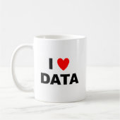 I Love Data Mug | Geek Coffee Cup Kaffeetasse (Links)