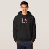 I Love Denmark for Denmark fan I love Denmark Hoodie (Vorne ganz)