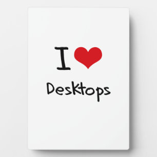 I Love Desktops Fotoplatte