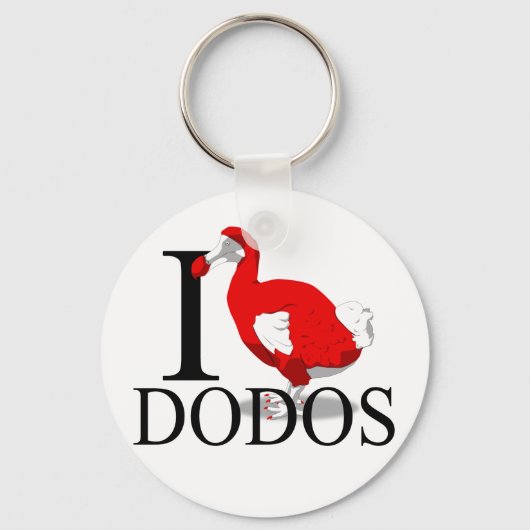 I Love Dodos Keychains Schlüsselanhänger (Vorderseite)