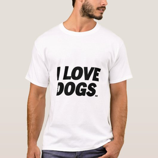 I Love Dogs T-Shirt (Vorderseite)