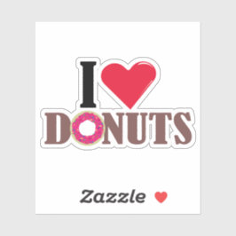 I love donut design aufkleber