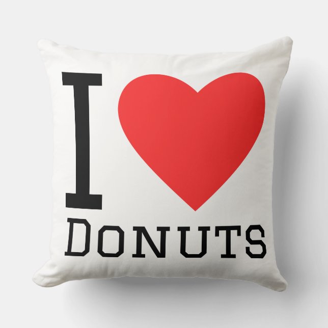 I love donuts  kissen (Vorderseite)