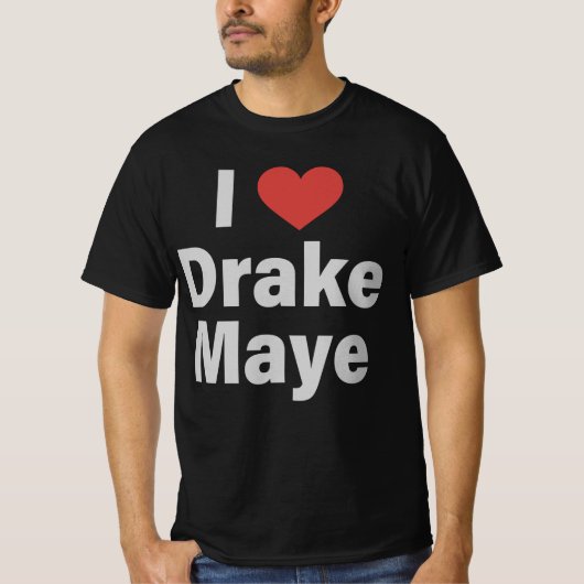 I Love Drake Maye T-Shirt (Vorderseite)