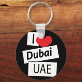 I Love Dubai UAE Schlüsselanhänger (Vorderseite)