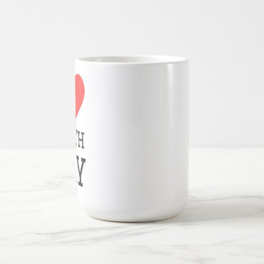 I love earth day square sticker kaffeetasse (Mittel)