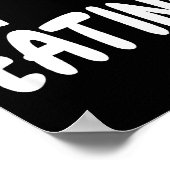 I Love Eating Food - Heart -  Poster (Ecke)