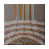 I Love Eiffel Tower  Paris With Love blue sky colo Fliese (Vorderseite)