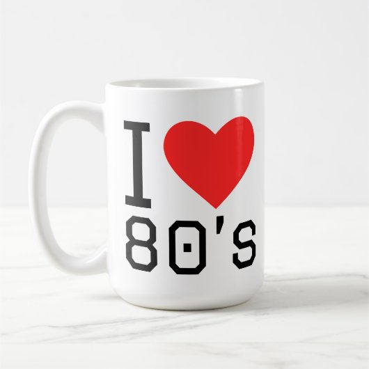 I love eighties kaffeetasse (Links)