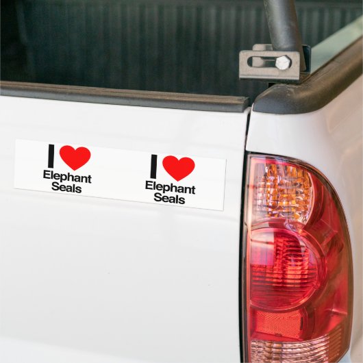 i love eleant seals autoaufkleber (Auf Lkw)