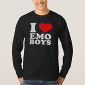 I Love Emo Boys T-Shirt (Vorderseite)