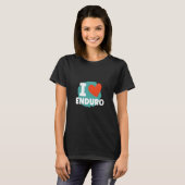 I Love Enduro Enduro Motocross T-Shirt (Vorne ganz)