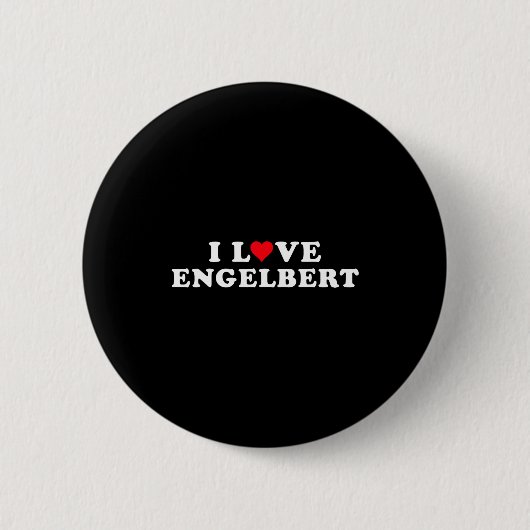 I Love Engelbert Girlfriend & Boyfriend Engelb Button (Vorderseite)