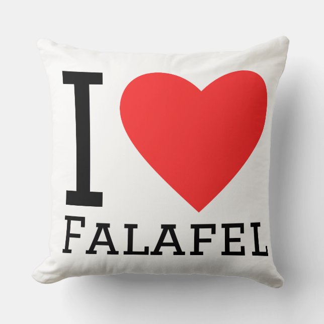 I love falafel  kissen (Vorderseite)