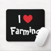 I Love Farming Mousepad (Mit Mouse)