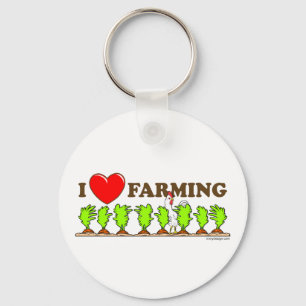 I Love Farming Schlüsselanhänger