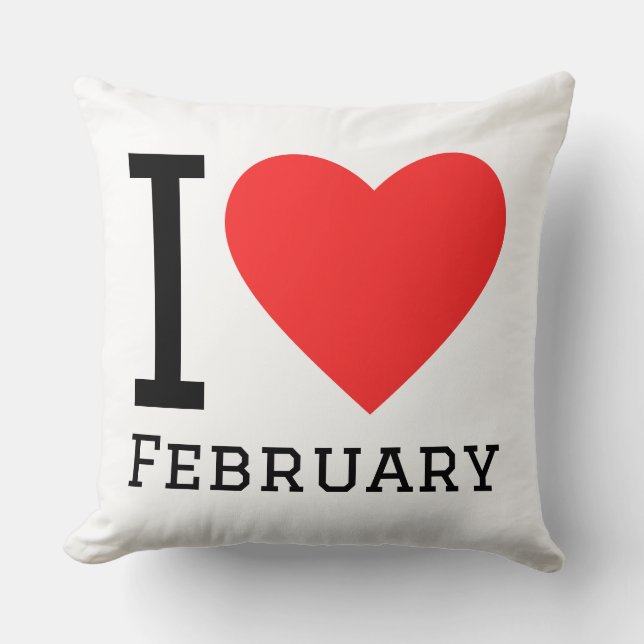I love february kissen (Vorderseite)