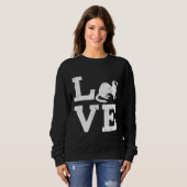 I Love Ferrets Sweatshirt (Vorne ganz)