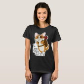 I Love Fetch Quests Dnd Corgi T-Shirt (Vorne ganz)